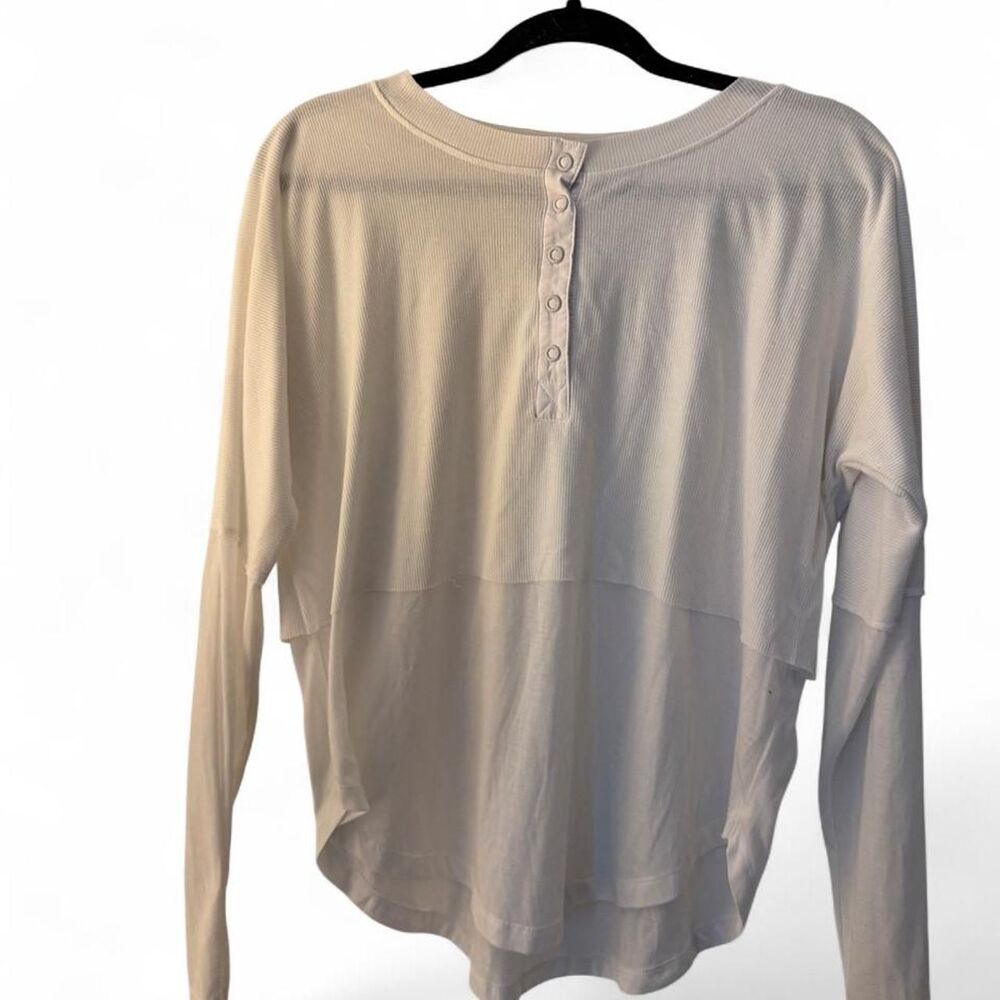 Free-people Women's Cream and Tan Shirt